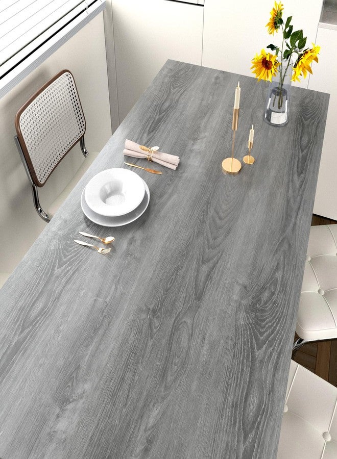 STICKEEP Grey Wood Wallpaper Peel and Stick Countertops Waterproof Wood Contact Paper Peel and Stick Wallpaper Wood Grain Contact Paper for Cabinets Renter Friendly Removable Bedroom Vinyl 24 x 118 IN - Image 4