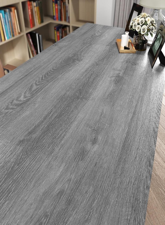 STICKEEP Grey Wood Wallpaper Peel and Stick Countertops Waterproof Wood Contact Paper Peel and Stick Wallpaper Wood Grain Contact Paper for Cabinets Renter Friendly Removable Bedroom Vinyl 24 x 118 IN - Image 1