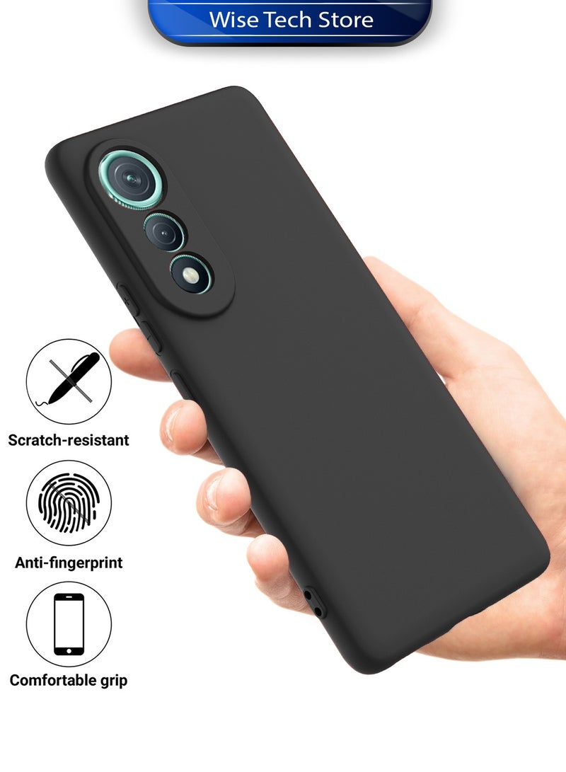 Wtech Tecno Pova Curve 5G 2025 Soft Liquid Silicone Case Cover (MCRPSN) - Black - Image 2