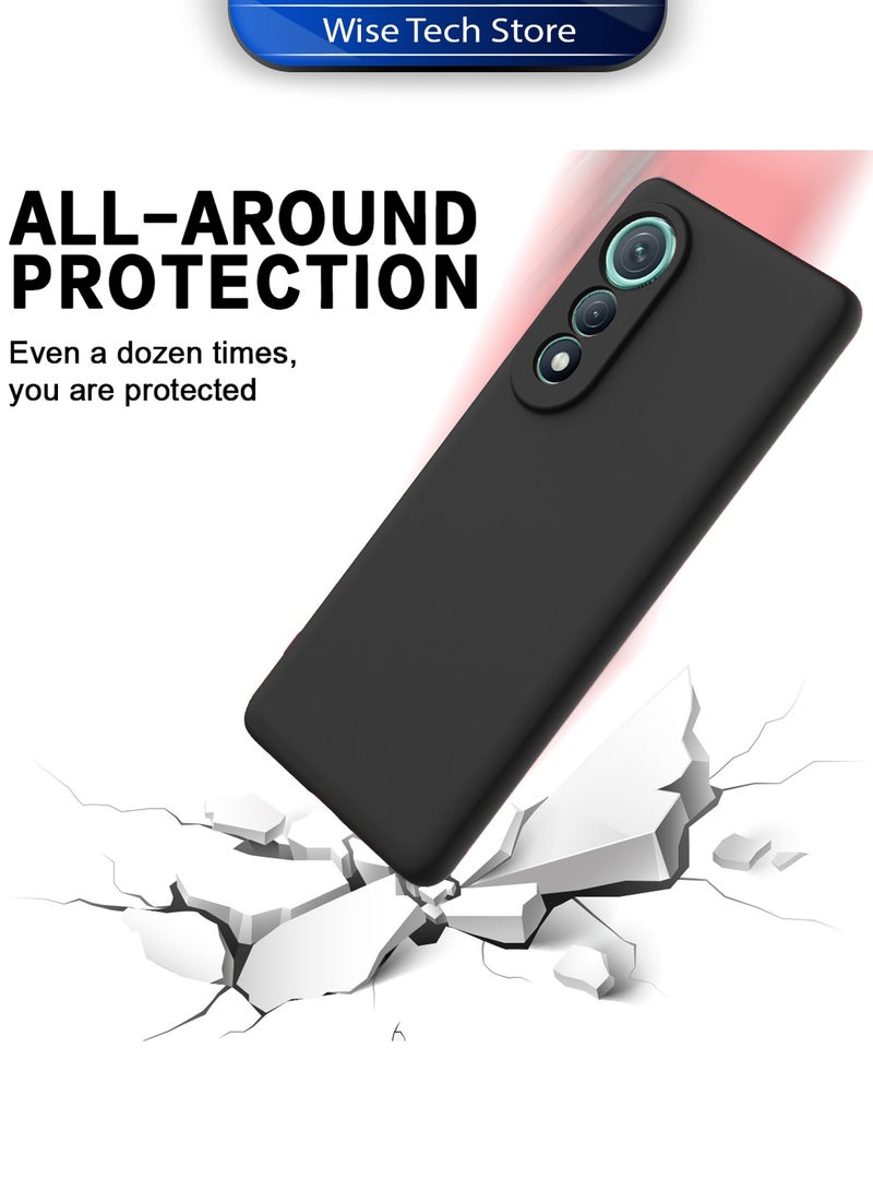 Wtech Tecno Pova Curve 5G 2025 Soft Liquid Silicone Case Cover (MCRPSN) - Black - Image 4