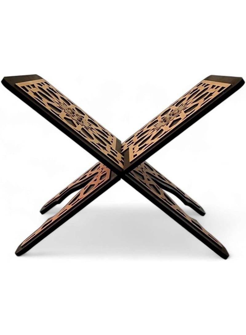 Decorative wooden floor Quran stand, foldable - Image 4