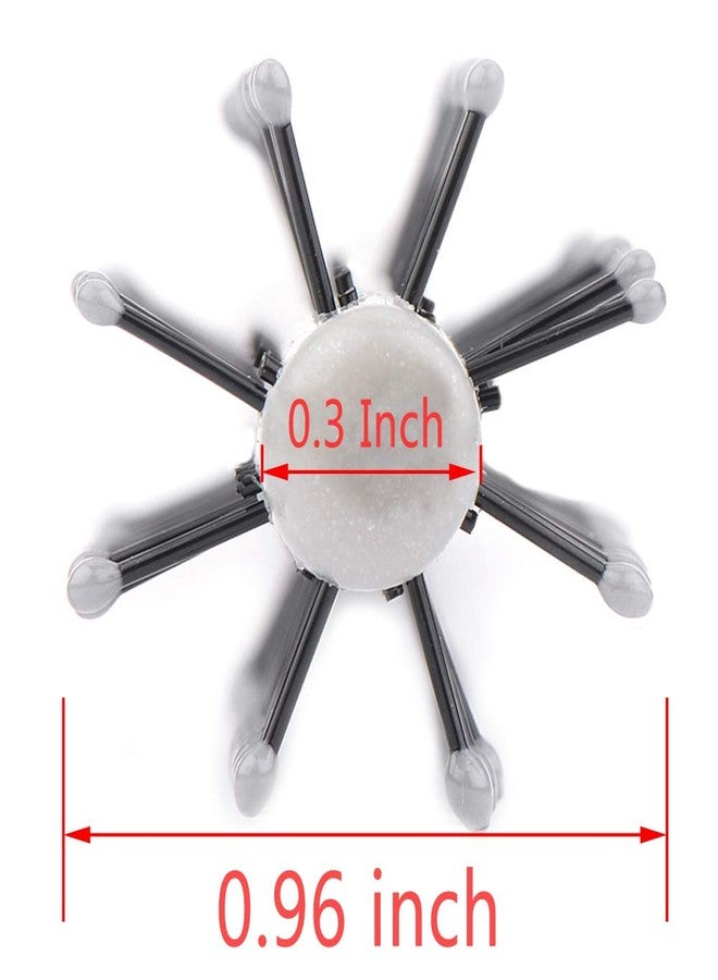 Perfehair Small Mini Plastic Round Hair Styling Brush with Nylon Bristle for Short Hair Blow Drying, 1 Inch Diameter Barrel - Image 2