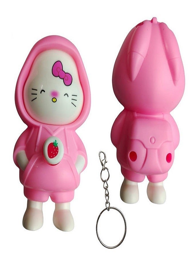 كيتي سلسلة مفاتيح هالو كيتي مع تعبيرات وجه متغيرة - فائقة الجمال - Image 1