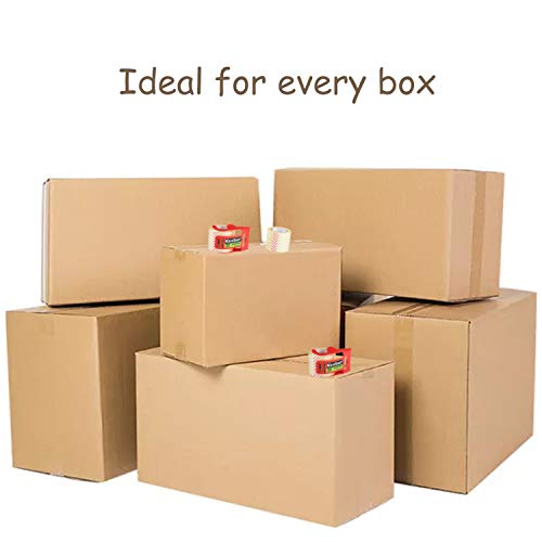 Keebor Packing Tape with Dispenser, 12 Rolls Clear Shiping Package Tape, 2'' x 32.8 yd, 1.5'' Core, Designed for Packing, Shipping & Mailing - Image 5