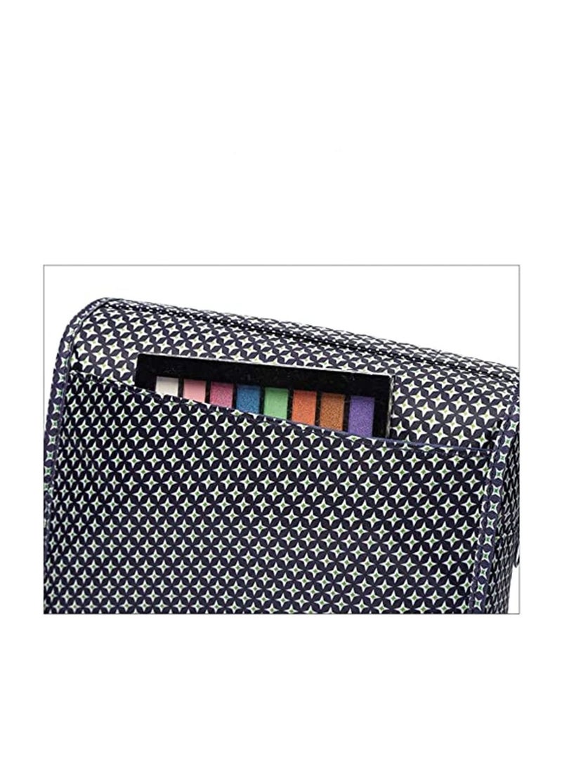 Dark Blue Star Portable Waterproof Cosmetic Makeup Toiletry Travel Hanging Organizer Storage Bag Pouch - Image 5