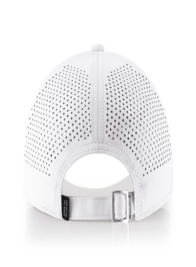 CHOK.LIDS Cooling Trucker Hat Performance Cooling Mesh Back Flat Bill Hat Waterproof Dry Baseball Cap Fitted Hats for Men (White) - Image 3