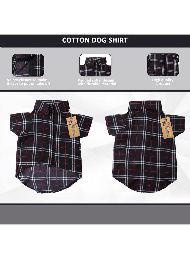 Western Era Super Soft Trendy Printed Shirt, Ultra Comfort Dog Apparel, Cotton Printed Breathable Basic Vest Dog Shirt, Lightweight Thin Shirt For Your Furies (Xlarge - 26 Inch) (Black Check Print) - Image 3