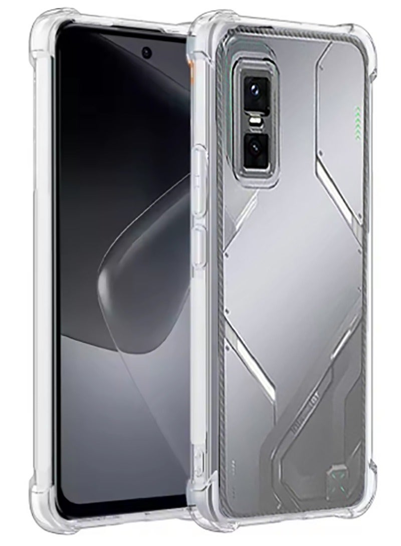 Case for Infinix GT30 Pro Clear TPU Four Corners Protective Cover Transparent Soft  - Image 2