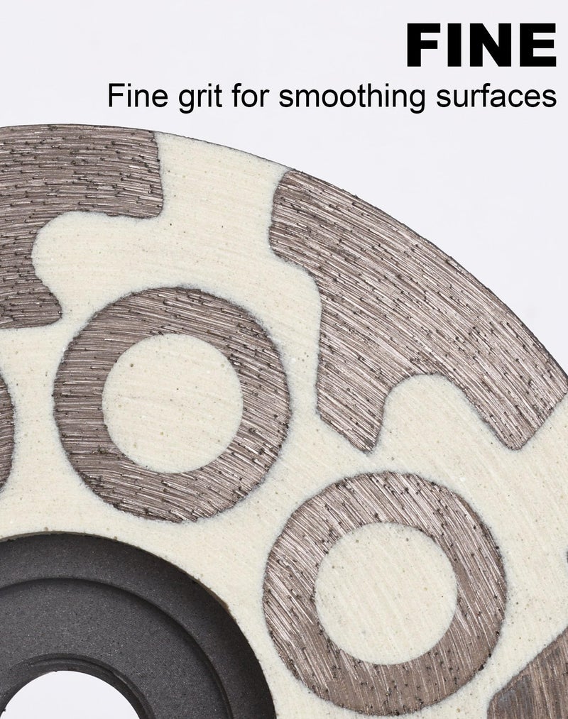 Casaverde Tools 4" Flat Resin Diamond Cup Wheelsï¼ŒDiamond Cup Wheels with 5/8â€œ-11 Thread for Graniteï¼ŒMarble and Engineered Stone - Image 4