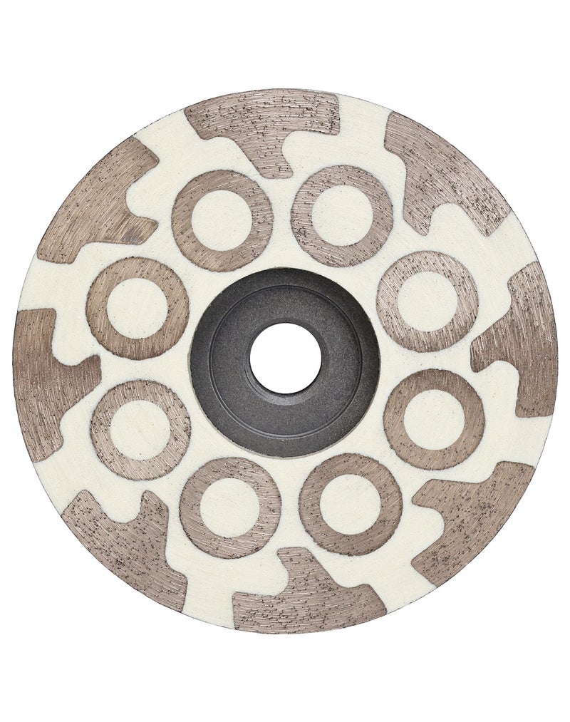 Casaverde Tools 4" Flat Resin Diamond Cup Wheelsï¼ŒDiamond Cup Wheels with 5/8â€œ-11 Thread for Graniteï¼ŒMarble and Engineered Stone - Image 1