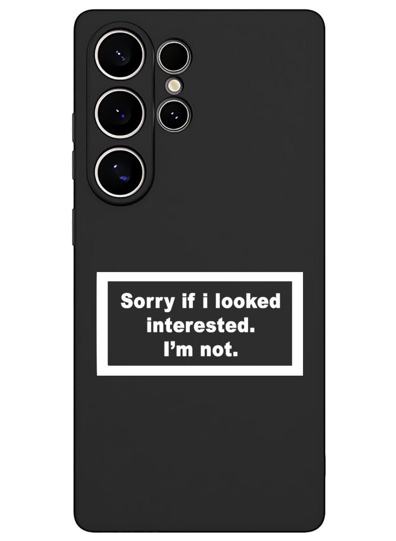 Theodor Protective Slim Fit Case Liquid Silicone Cover with Full Body Protection Anti-Scratch Shockproof Case For Samsung Galaxy S25 Ultra (Black) - Sorry if i looked - White - Image 1