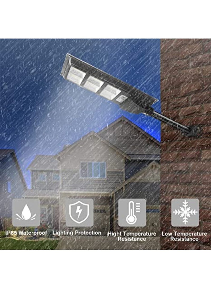 QUESERA 120W Solar Street Lights Outdoor 9600LM High Brightness Dusk to Dawn LED Lamp - Image 3