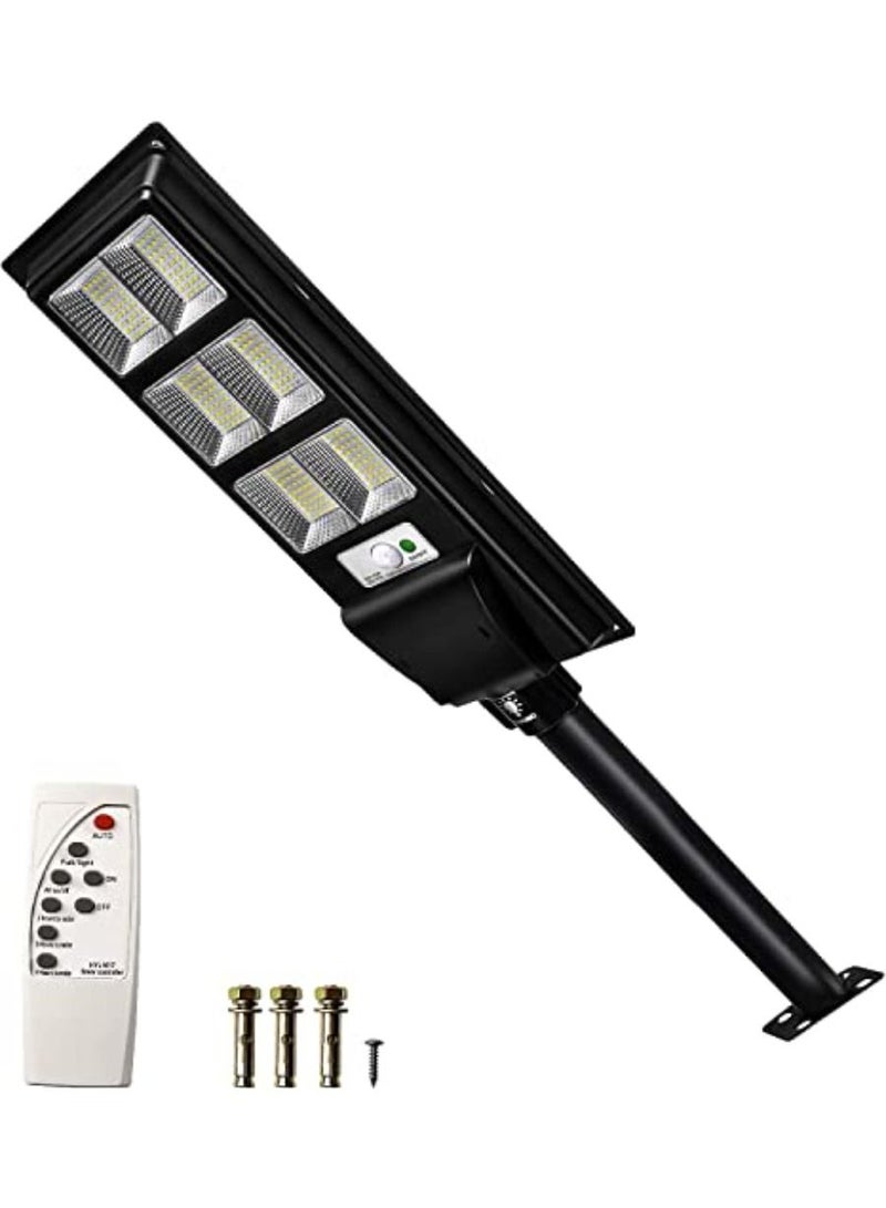 QUESERA 120W Solar Street Lights Outdoor 9600LM High Brightness Dusk to Dawn LED Lamp - Image 1