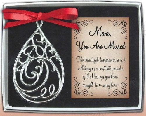 Cathedral Art Mom Teardrop (Abbey & CA Gift) Memorial Ornament,TDO101 - Image 1
