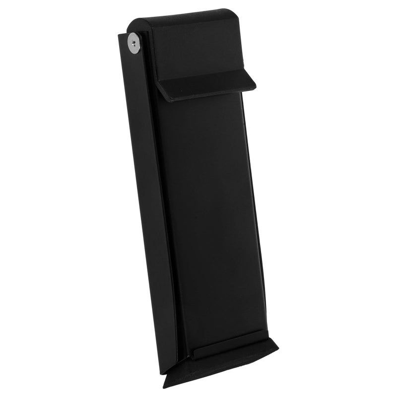 Magnetic Stainless Steel Door Stopper Adjustable Floor Holder Wind Protection Black - Image 1