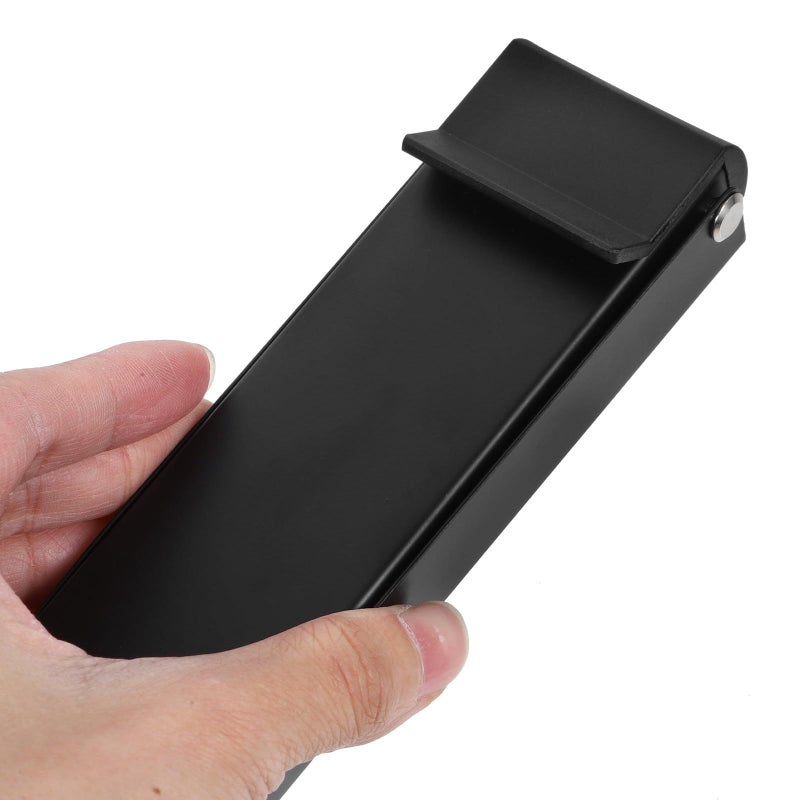 Magnetic Stainless Steel Door Stopper Adjustable Floor Holder Wind Protection Black - Image 4