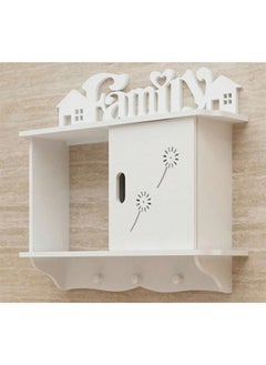 NAFEH Family Multifunction Wall Shelf Bathroom Square Wall Mounted Storage Box For Cosmetic & Toiletry Organization  - Image 4