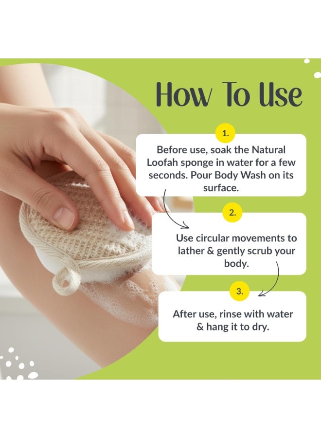 awenest Ramie Bath Loofah Combo (Oval Loofah + Loofah Glove) | Natural Fiber Exfoliating Body Scrubber | Reusable Deep Cleanser Sponge | Removes Dead Skin & Ingrown Hair | For Men & Women | Pack of 2 - Image 3