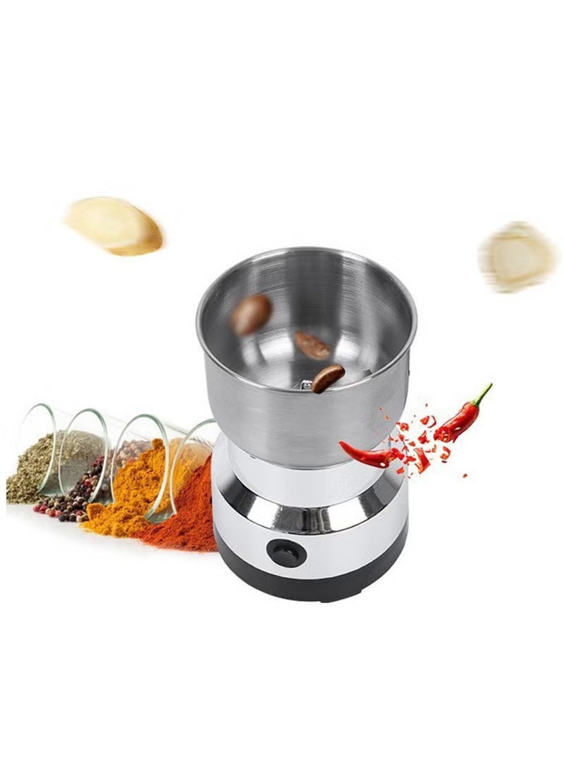 Arabest Coffee Grinder Electric, Mini Spice Grinder, 200W 10s Fast Grinding, Dry Grain Mill for Spices Seeds Rice Beans Seasonings, with Replacment Stainless Steel Blade (Silver)  - Image 3