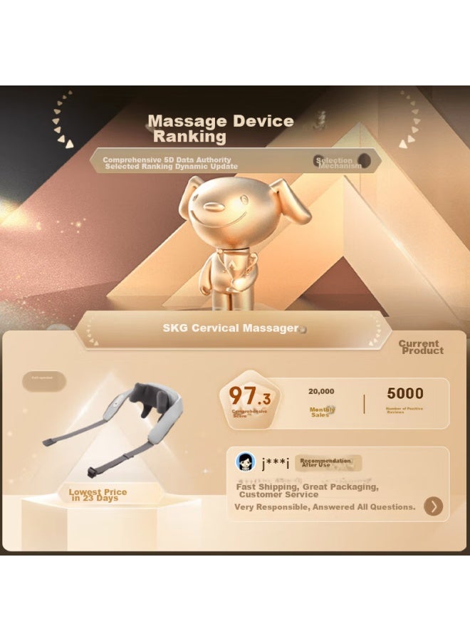 Skg Neck Massager H5 Comfort Shoulder, Neck, Waist, Back, Leg, Full-body Hot Compress Massage Device, Practical Birthday Gift For Boyfriend Or Girlfriend - Image 2