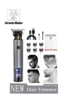 DUNISO Hair Clippers Electric Low Heat Conduction with 6 Kinds of Positioning Combs Hair Cutting Kit Pro Mens Clippers for LED Display Cordless Rechargeable Hair Trimmer Set Professional Barbers Grooming Kit  - Image 1