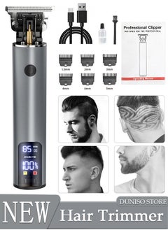 DUNISO Hair Clippers Electric Low Heat Conduction with 6 Kinds of Positioning Combs Hair Cutting Kit Pro Mens Clippers for LED Display Cordless Rechargeable Hair Trimmer Set Professional Barbers Grooming Kit  - Image 1