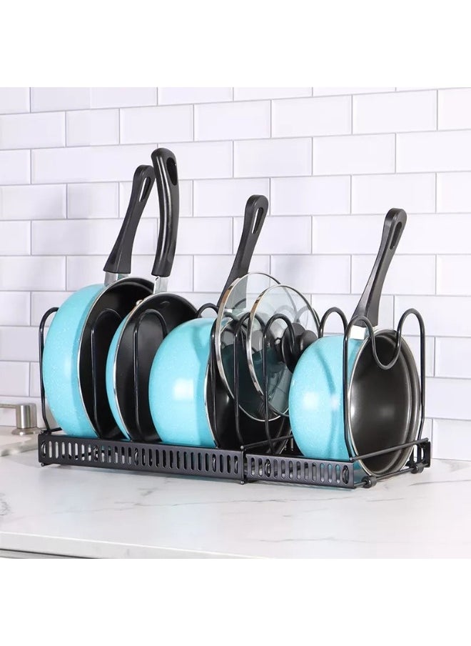 Generic Stainless steel frying pan and bowl holder, 5 layers  - Image 3