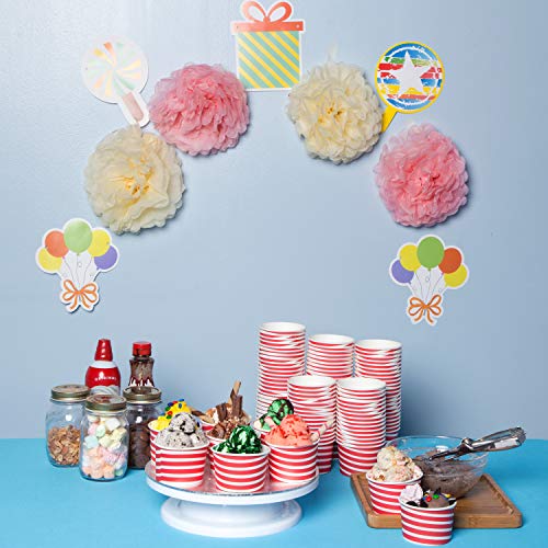 TYPTOP Ice Cream Cups - 100 Pack Ice Cream Sundae Cups, Frozen Yogurt Dessert Cups - Image 5
