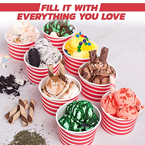 TYPTOP Ice Cream Cups - 100 Pack Ice Cream Sundae Cups, Frozen Yogurt Dessert Cups - Image 4