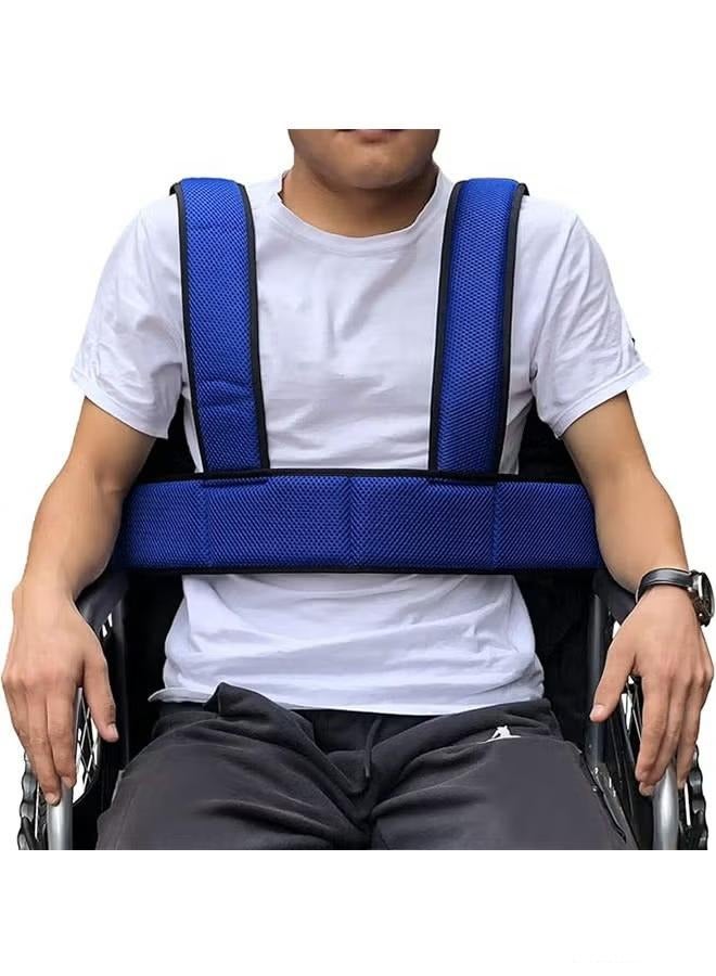XiuWoo Wheelchair Safety Belt Torso Support Vest, Adjustable Whole Body Safety Belt to Prevent Tilting or Falling, Suitable for Wheelchair Restraint Belts for Patients, The Elderly and The Disabled  - Image 1