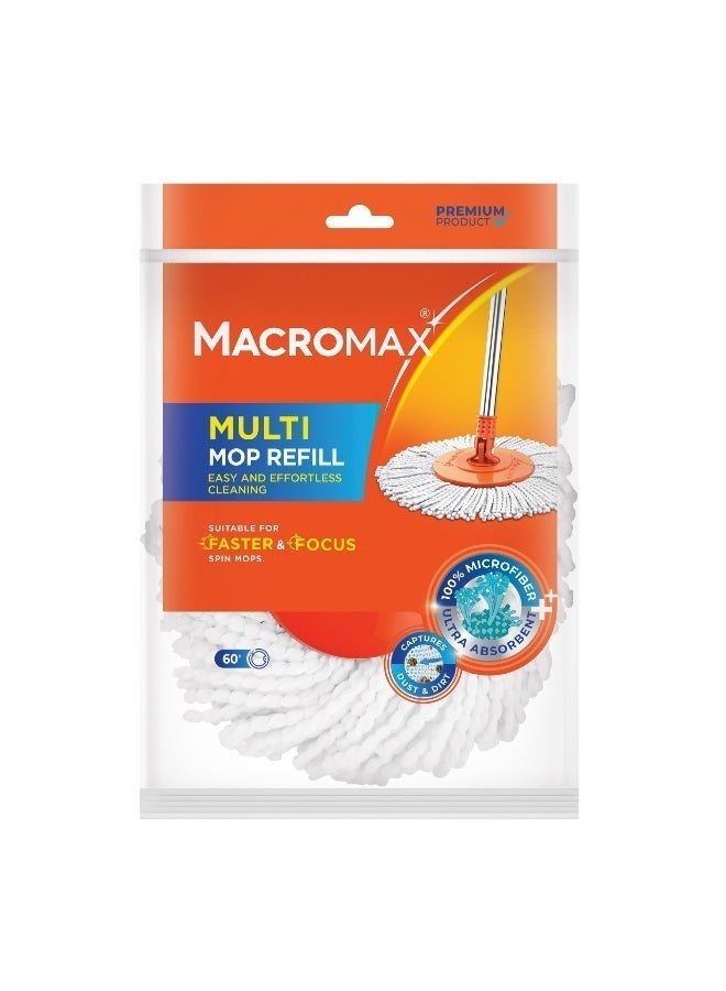 Macromax Multi Mop Refill – Super Absorbent Microfiber Replacement Pad for Multi Mop System - Image 1