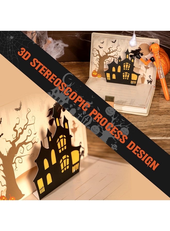 CAGIE Journal With Lock For Women Men, A5 Locked Journal With Pumpkin Pen Set, Halloween Notebook With Combination Lock 192 Pages Diary With Lock, 5.7X 8.3 Inches, White - Image 3