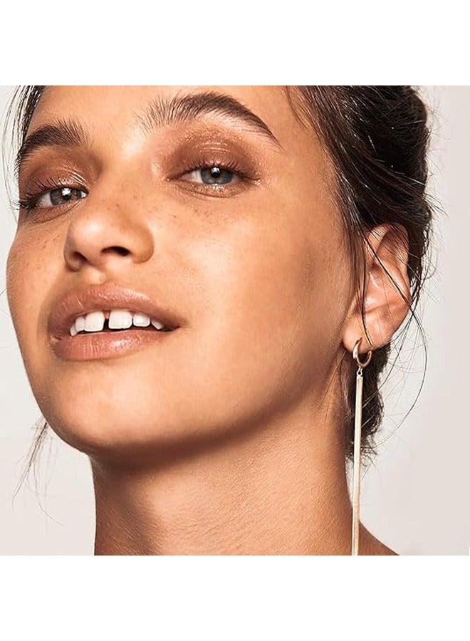 Mevecco Women Huggie Hoop Earrings Gold Ear Stud Cuff 14K Gold Filled Small Boho Beach Simple Delicate Handmade Hypoallergenic Jewelry Gift - Image 2