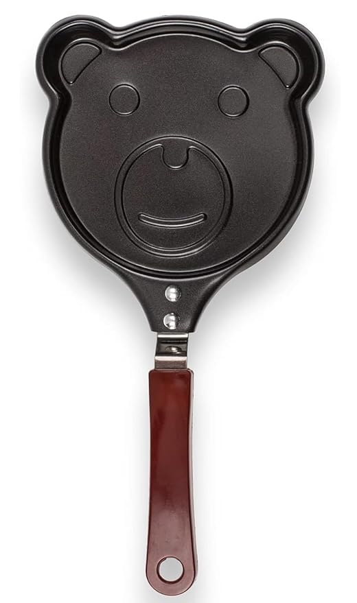 VAUGHN Multi-Shape Non-Stick Frying Pan for Kids - Egg Fry, Omelette & Uttapam Pan | Small Fun Shape Fry Pan for Quick Breakfast & Snacks (1Pc, Multicolor & Designs May Vary) - Image 1