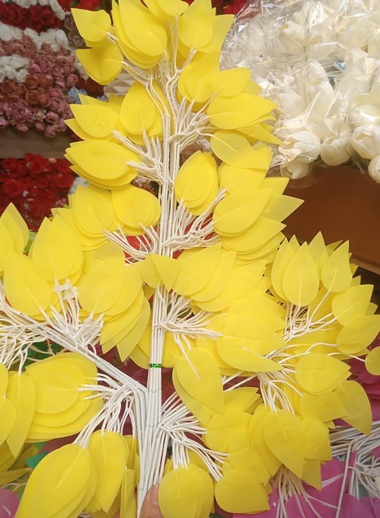 Benjamina Artificial Plants Bundle 12 Branches Gives Beauty Color To The Place High Presence