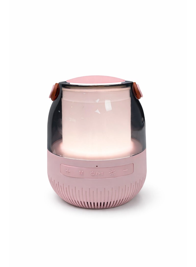 Portable Wireless LED Bluetooth Karaoke Speaker with Rechargeable Microphone comes with Bluetooth , TF Card and USB Support - Image 2