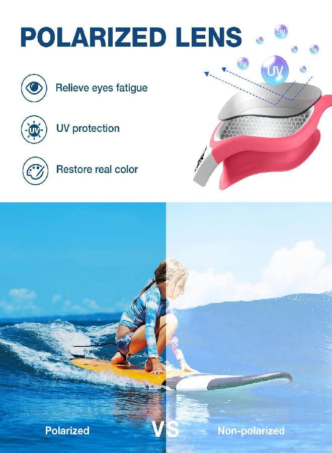 ZIONOR ZIONOR Kids Swim Goggles, G1MINI Polarized Swimming Goggles Comfort for Age 6-14, UV Protection Anti-Fog Adjustable Strap Fit for Child Boys Girls (Silver Lens)  - Image 2