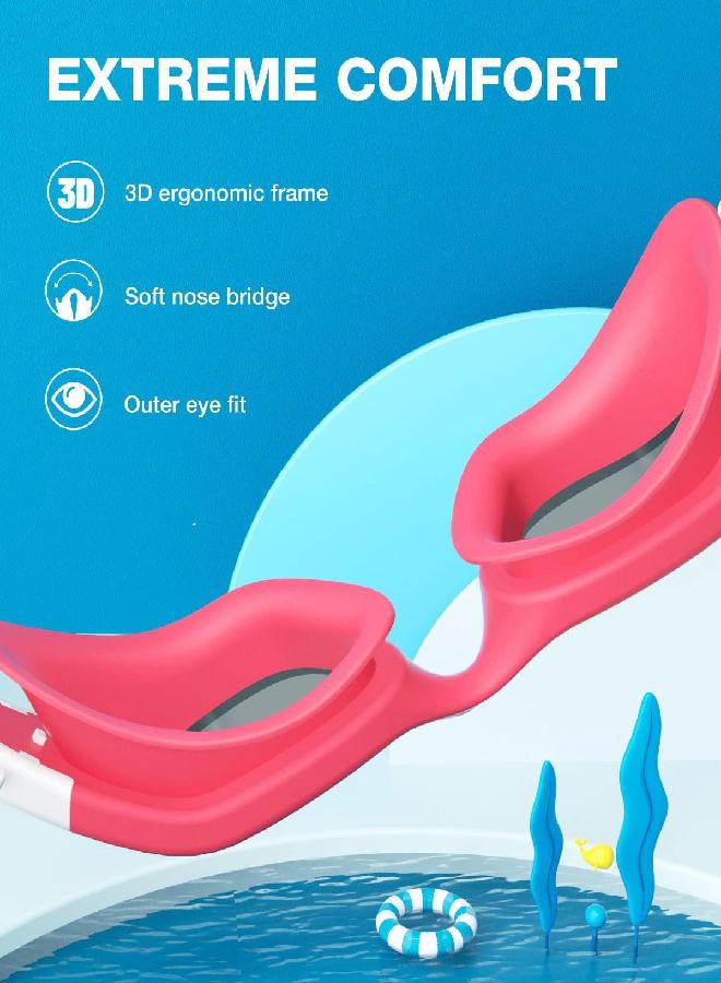 ZIONOR ZIONOR Kids Swim Goggles, G1MINI Polarized Swimming Goggles Comfort for Age 6-14, UV Protection Anti-Fog Adjustable Strap Fit for Child Boys Girls (Silver Lens)  - Image 3