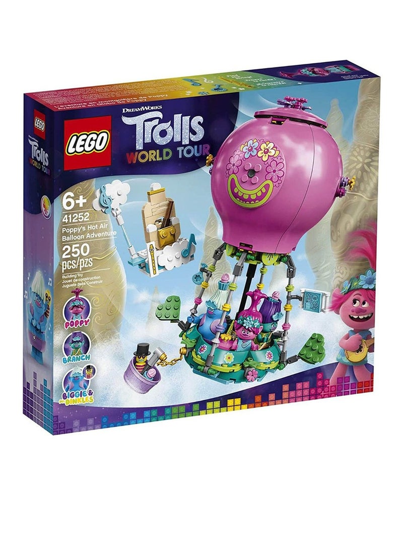 LEGO - Trolls World Tour Poppy's Hot Air Balloon Adventure 250 Pieces - 41252 - Image 1