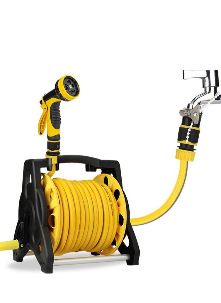 Garden Hose Reel Set, 10M Garden Hose Reel Kit Water Hose Holder with Multifunction Spray Heads and 2M Hoses for Household Garden Watering Car Wash - pzsku/Z37213C780C14AC206E6FZ/45/_/1728554228/14a0c325-e6ef-4878-a403-7f8a6e779d7c