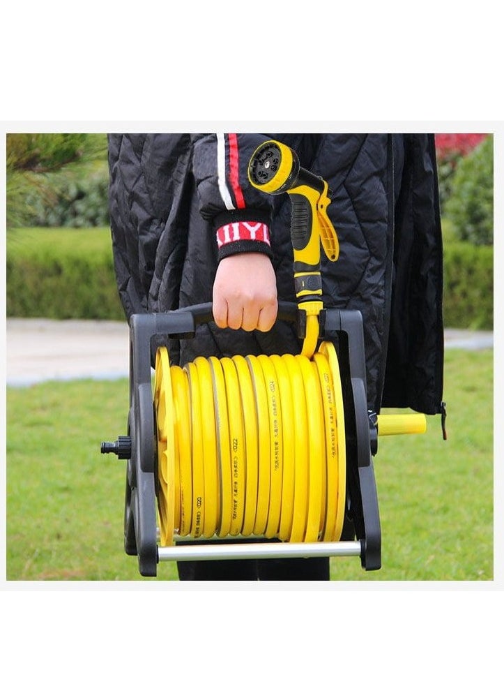 Garden Hose Reel Set, 10M Garden Hose Reel Kit Water Hose Holder with Multifunction Spray Heads and 2M Hoses for Household Garden Watering Car Wash - pzsku/Z37213C780C14AC206E6FZ/45/_/1728554231/ba6504e3-506e-4a0f-b181-319dca151e46