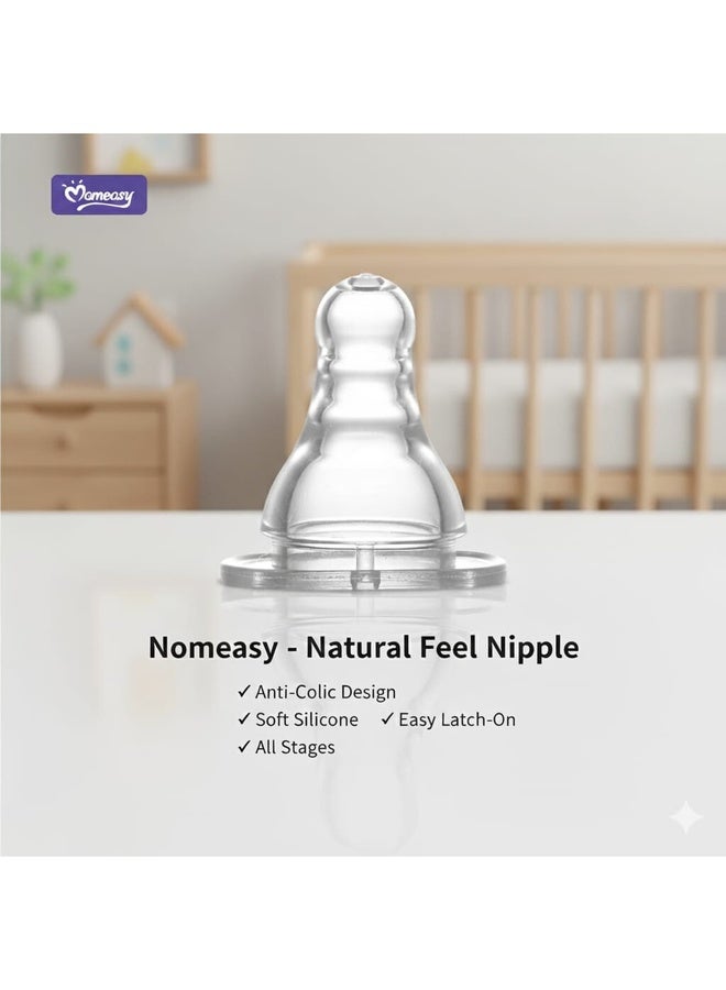 Momeasy Silicone Nipples – Standard, 2 Pcs Small Size - Image 4
