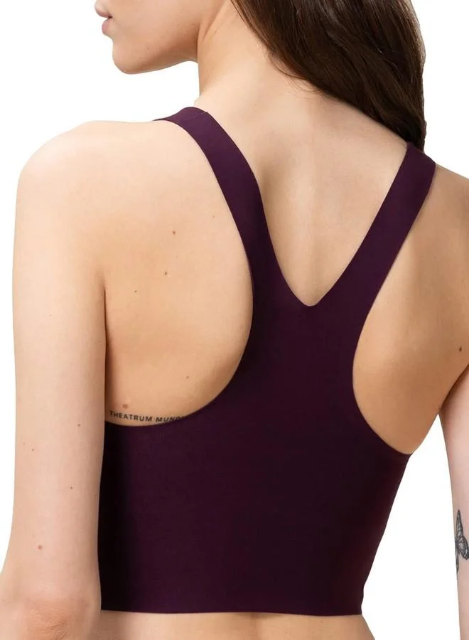 Triumph Triumph Flex Smart Thermo-Regulating Ultrasoft Anticrease Padded Sustainable Slip-On Bra Maroon