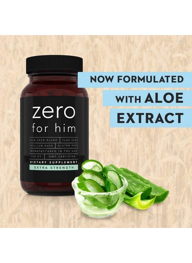 California Basics Extra Strength Fiber Supplements for Men (150 Count) - Daily Dietary Chia Flaxseed Psyllium Husk Vegan Capsules - High Fiber Supplement Pills Zero for Him Fiber Pills - Image 5