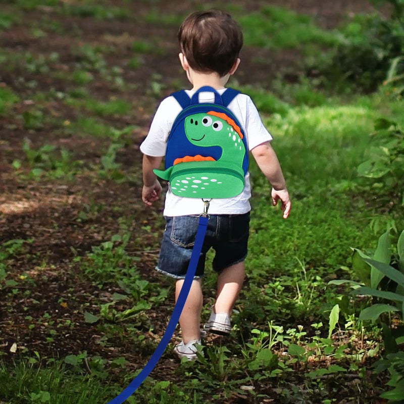 Accmor Toddler Harness Backpack Leash, Cute Dinosaur Backpacks with Anti Lost Wrist Link, Mini Child Leash Wristband Baby Protection for Walking, Keep Kids Close Tether Rein for Boys Aged 1-3 Years - Image 5