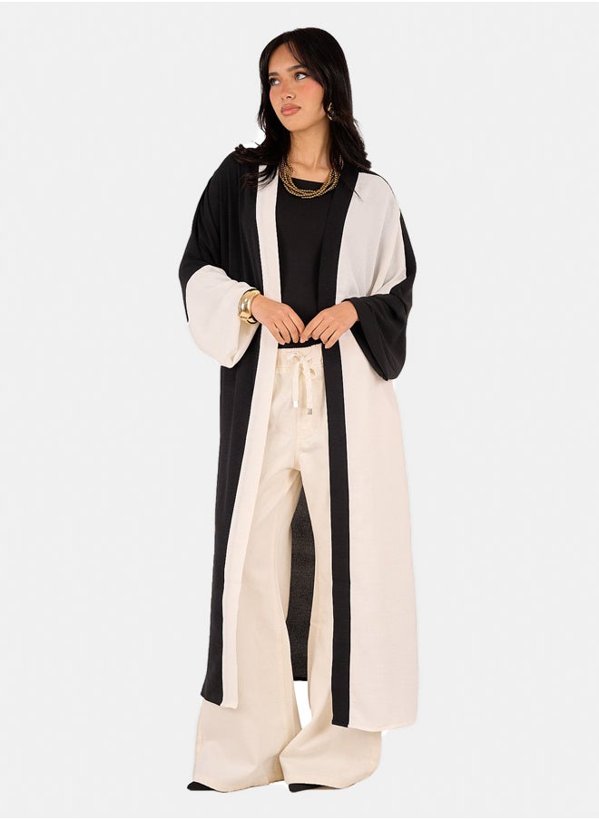 Clue Dual-Tone Tencel Kimono  - Image 4