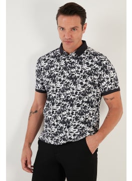 Buratti Patterned Cotton Slim Fit Polo T Shirt Men's Polo T Shirt 646B3550  - Image 3