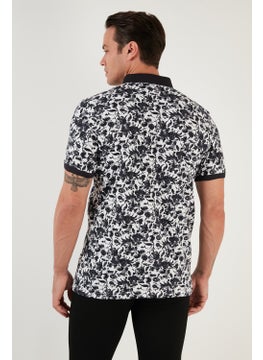 Buratti Patterned Cotton Slim Fit Polo T Shirt Men's Polo T Shirt 646B3550  - Image 5