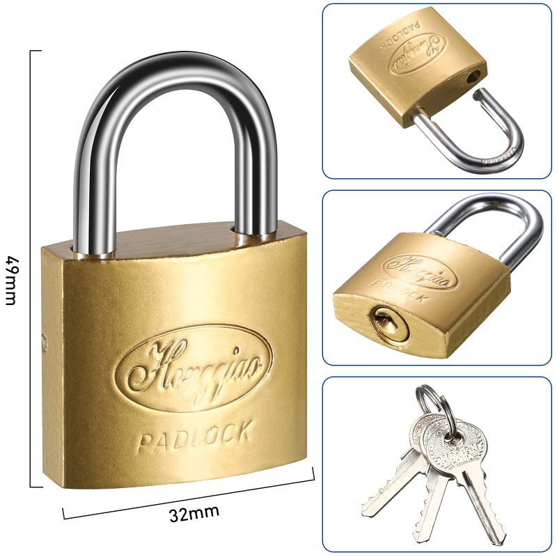 Hotop 4 Pieces Refrigerator Door Lock with Key Padlock Freezer Door Safety Cabinet Chest Mini Fridge Lock for Adults with Adhesive - Image 3