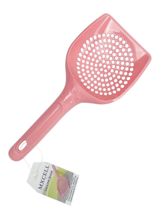 MXCELL Small Plastic Litter Scoop for Cats, Durable Deep Shovel and Long Handle for Sifting Kitty Litter(6 Pack Random Colors) - Image 3